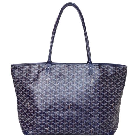 goyard tote navy|Goyard tote bag with zipper.